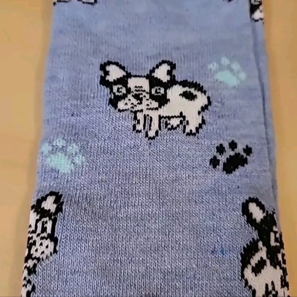 French Bulldog Knee Socks Frenchie Novelty Socks Womens Hosiery New Graphic Sock - Picture 6 of 8
